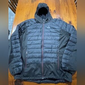 Gerry Mens Black Performance Puffer Zip Up Outdoor‎ Jacket Size Extra Large